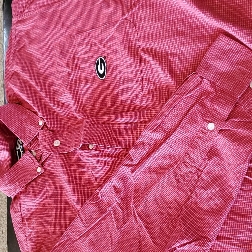Georgia Bulldog long-sleeved button-up